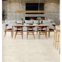 Carrelage d'intérieur imitation béton - Série TECNIK - Dimensions: 60,8 x 60,8 cm - GRIS