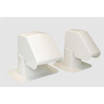 Col de cygne - Dimensions: 250 x 125 mm - Blanc