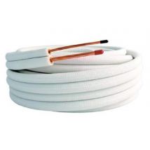 Tube cuivre double isolé M1 - Bi tube Ø 1/4X0,8 - 3/8X0,8 - couronne 20 ml