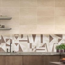 Faïence mate effet béton CLOUD 24,7x44,7 cm - Coloris: ivory