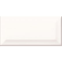 Echantillon carreau de métro BRANCO - Coloris: blanc brillant biseauté