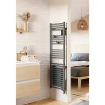 Radiateur sèche-serviettes électrique Riva 5 - Avec soufflerie - 750W+1000W - Dimensions: 1631 x 500 x 134 mm