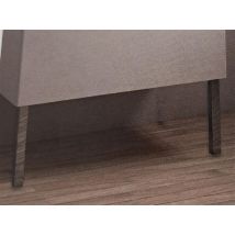 Lot de 2 pieds - Chromés