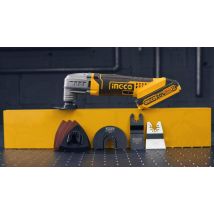 Outil oscillant sans fil P20S 20V avec accessoires - Coloris: jaune et noir