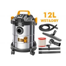 Aspirateur de chantier - cuve de 12 litres