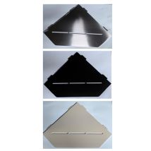 Porte-savon de douche - Design Diamant - Coloris: Noir
