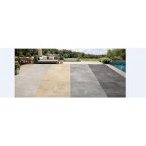 Carreaux de terrasse effet ciment série CEMEN - Dimensions: 45x45 cm- Coloris: Pearl