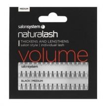 Salon System Individual Lashes Black - Medium