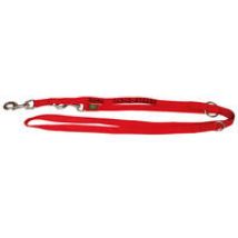 Führleine in rot mit gesticktem Namenszug [2 m  / 25 mm]