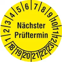 Prüfplakette »Nächster Prüftermin «