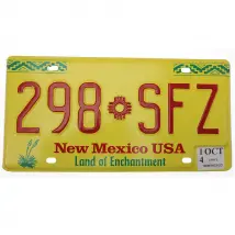 US Kennzeichen New Mexico - original Nummernschild aus den USA