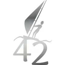 Exclusives Edelstahlschild mit Surfer