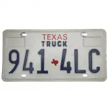 US Kennzeichen Texas - original Nummernschild aus den USA