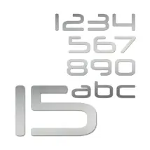 Edelstahlhausnummer - Design Neuropol