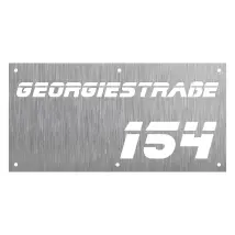 Hausnummer aus Edelstahl -Design Rectangle Blade