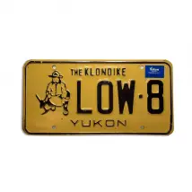 Originales Kennzeichen aus Kanada - Yukon