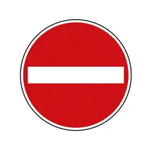 Verkehrsschild - Verbot der Einfahrt
