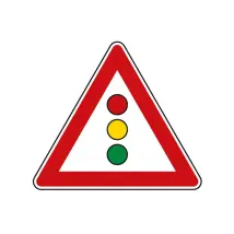 Verkehrszeichen StVO - Dreieckiges Verkehrsschild Ampel