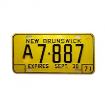 Kanadisches Nummernschild New Brunswick