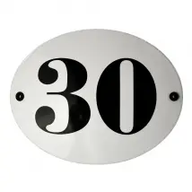 Dresdner Hausnummer aus Emaille - gemäß Verordnung der Stadt Dresden