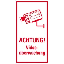 Video Infozeichen »Achtung! Videoüberwachung«