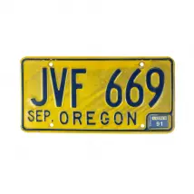 US Kennzeichen aus Oregon - original