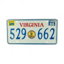 US Nummernschild Virginia