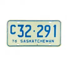 Nummernschild aus Kanada - Saskatchewan