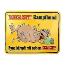 Funschild -Kampfhund-