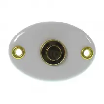 Nostalgischer Klingelknopf aus Emaille in mehreren Farben