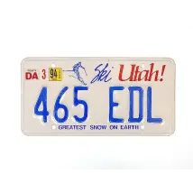 US Nummernschild Utah - Ski Greatest Snow on Earth - original