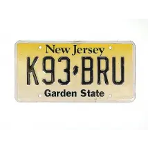 USA-Nummernschild New Jersey - Garden State - original