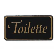 Toilettenschild: Toilette