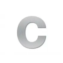 Kleinbuchstabe c - Schriftart Klassik aus Edelstahl