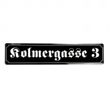 Emaille Straßenschild | 70 x 14,8 cm | max. 20 Buchstaben