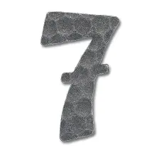 Schmiedeeisen Hausnummer - Ziffer 7