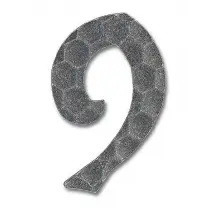 Schmiedeeisen Hausnummer - Ziffer 9