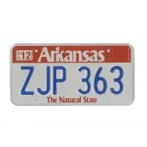 USA Nummernschild Arkansas - original