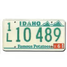 US - Nummernschild aus dem Bundesstaat Idaho