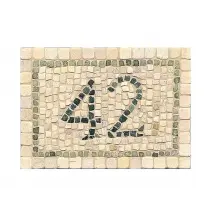 Mosaik-Set - Hausnummer aus echtem Marmor zum Selbstgestalten