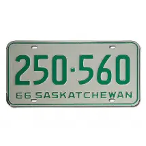 Kanadisches PKW-Schild Saskatchewan