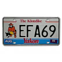 Originales Nummernschild aus Kanada - Yukon