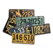 Jahreszahlen Geschenk US Jahrgangsnummernschilder 1925 - 1949