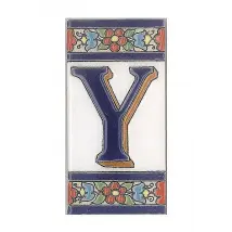Spanische Fliesen aus Keramik - Buchstabe Y