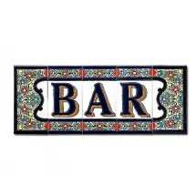 Spanischer Schriftzug Bar