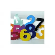 Farbige Edelstahl Hausnummer