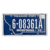 US Fahrzeugschild Montana - Treasure State - original