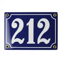 Emaille Hausnummer in verschiedenen Farben 17 x 12 cm | dreistellig