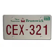 Kanadisches Nummernschild New Brunswick