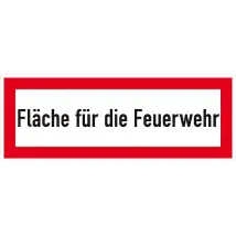 Hinweisschild für die Feuerwehr »Fläche für die Feuerwehr«